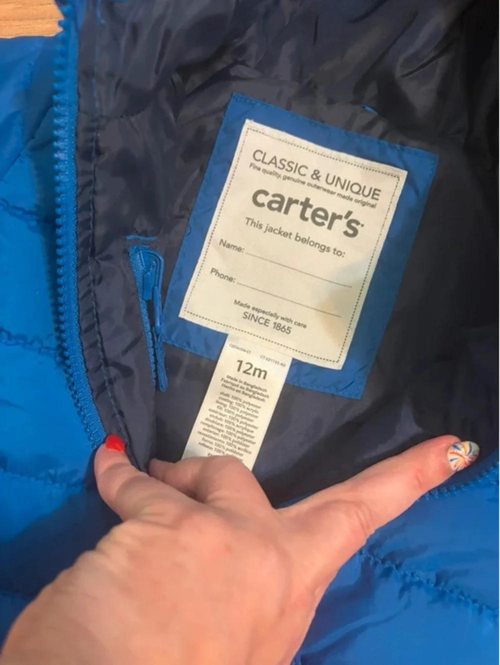 NWT Carter’s Puffer Jacket